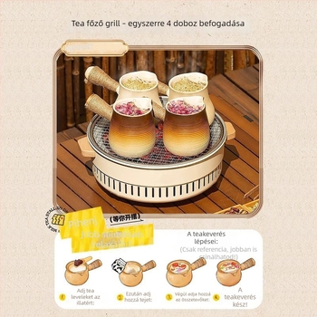 Kültéri, kör alakú rozsdamentes acélból készült szenes grillsütő