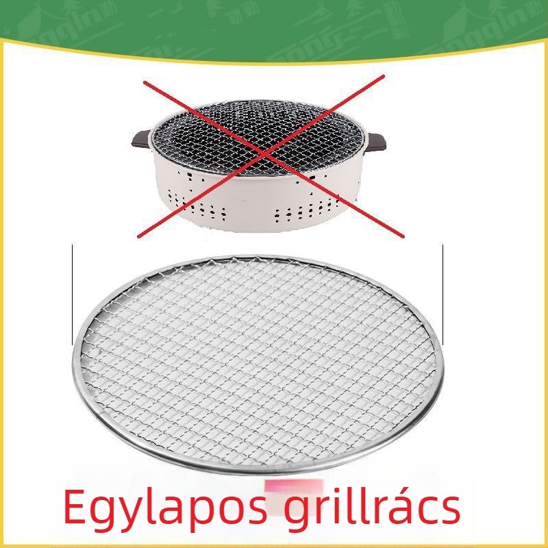 Kültéri, kör alakú rozsdamentes acélból készült szenes grillsütő