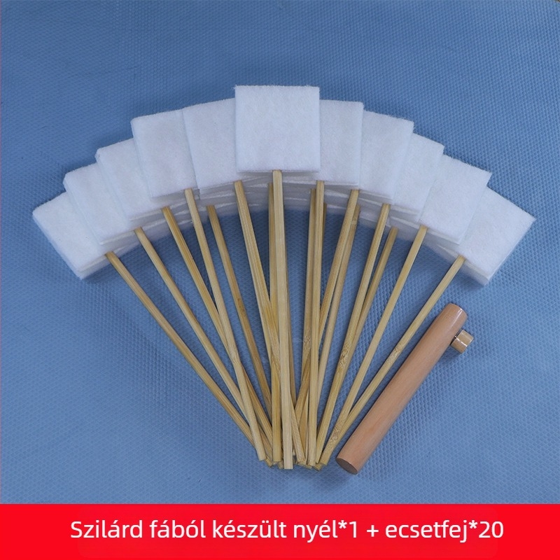 Egyszer használatos vécé-kefe háztartási célra — halott sarkok nélküli tisztítás, fugák tisztítása, cserélhető mag, műanyag