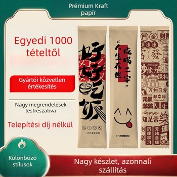 Egyszer használatos négy darabos evőeszköz-készlet – bambusz, ideális cateringhez és elvitelre, logónyomás elérhető, testre szabható