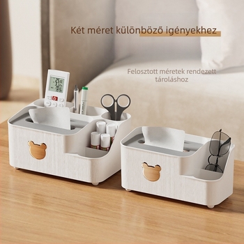 Asztali szalvétatartó, többfunkciós, modern minimalista dizájn — Anyag: PP; Modell: 0901/0902; Funkció: Többfunkciós