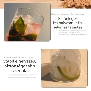 Csésze - boroszilikát üvegből készült, hőálló, modern minimalist stílus, kerek forma, fogantyú nélkül