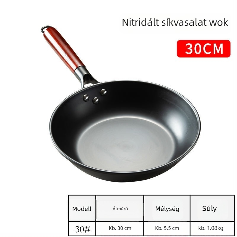 Öntöttvas serpenyő tapadásmentes bevonattal, többrétegű aljjal, minden tűzhelyen használható, omletthez és steakhez — Golden Scale Dragon