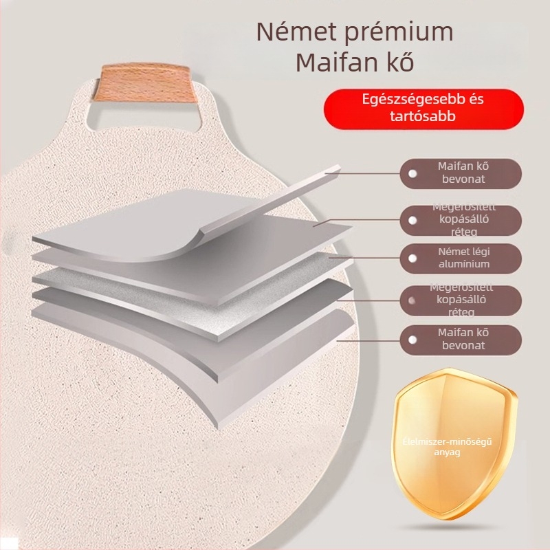 Szabadban használható grill serpenyő – ovális alakú, 304 rozsdamentes acél, öntvény konstrukció, prémium minőség