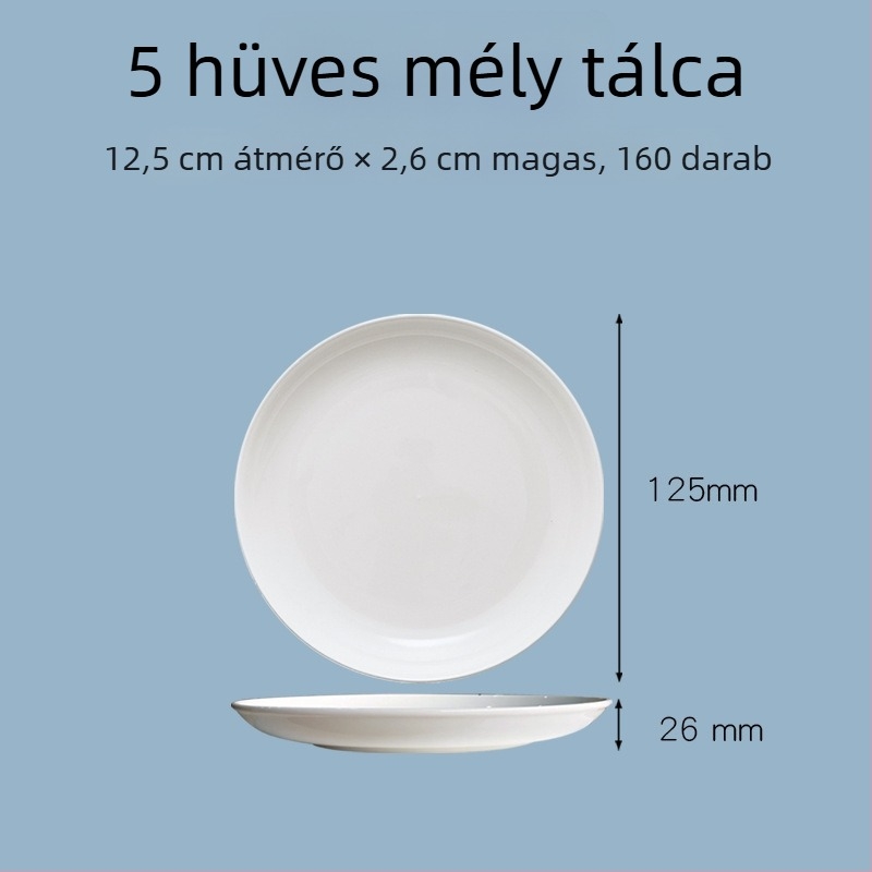 Kerámia snack tál – kerek, egyszínű, mikrohullámú sütőhöz használható, testreszabható feldolgozás