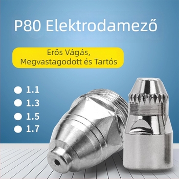 CNC plazmavágó pisztoly – P80 hafnium huzal fúvóka, elektróda fúvóka, pisztoly kiegészítők