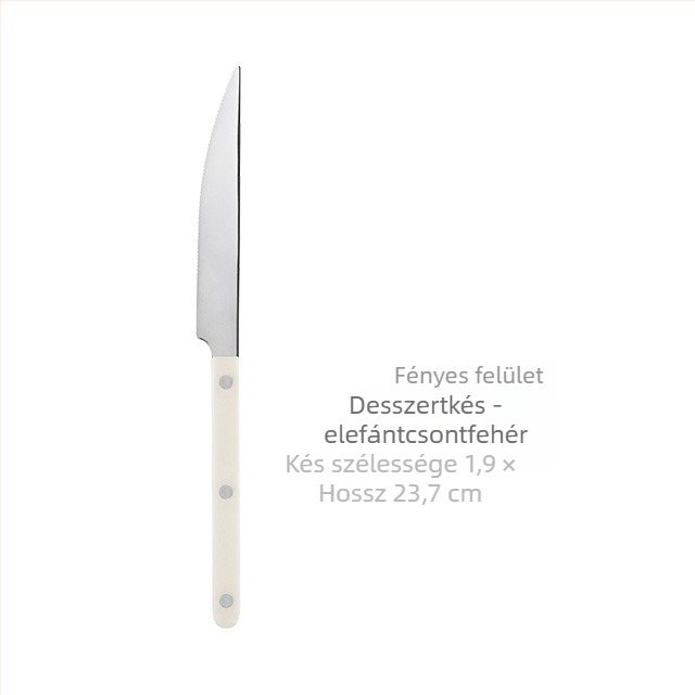 304 rozsdamentes acél nyugati evőeszköz készlet, tükörfényes felület, kézzel készült, személyre szabás és logó nyomtatás elérhető
