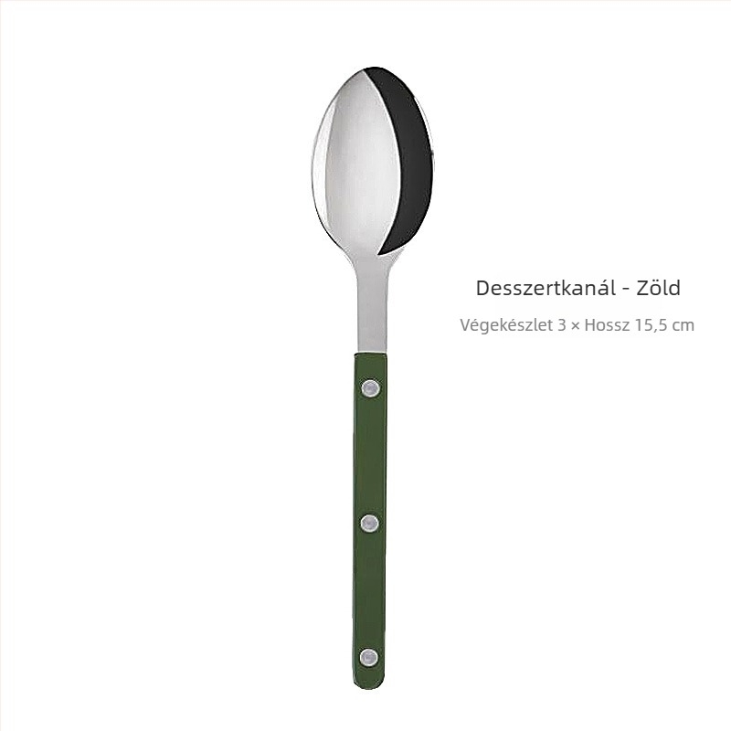 304 rozsdamentes acél nyugati evőeszköz készlet, tükörfényes felület, kézzel készült, személyre szabás és logó nyomtatás elérhető