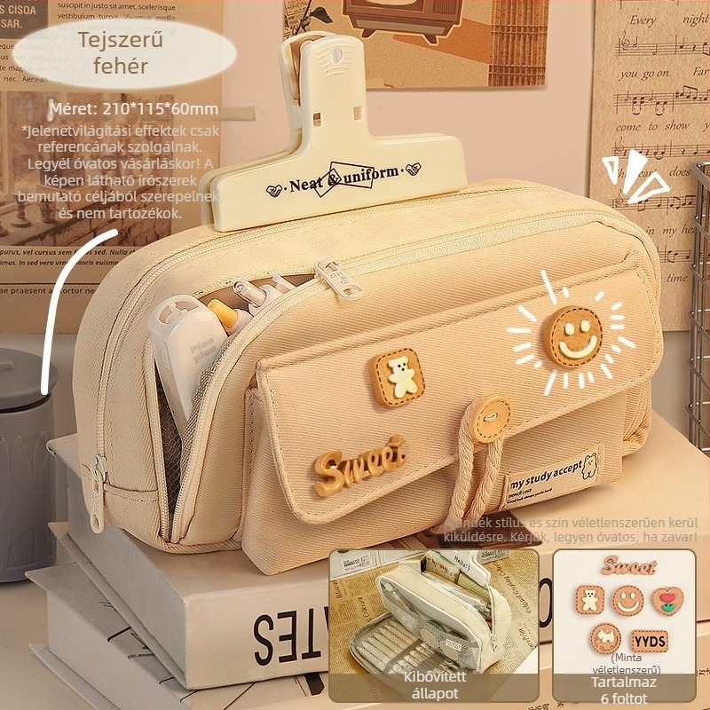 Ceruzatartó, japán stílusú kanvas, universal, 2024-es modell