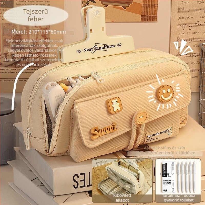 Ceruzatartó, japán stílusú kanvas, universal, 2024-es modell