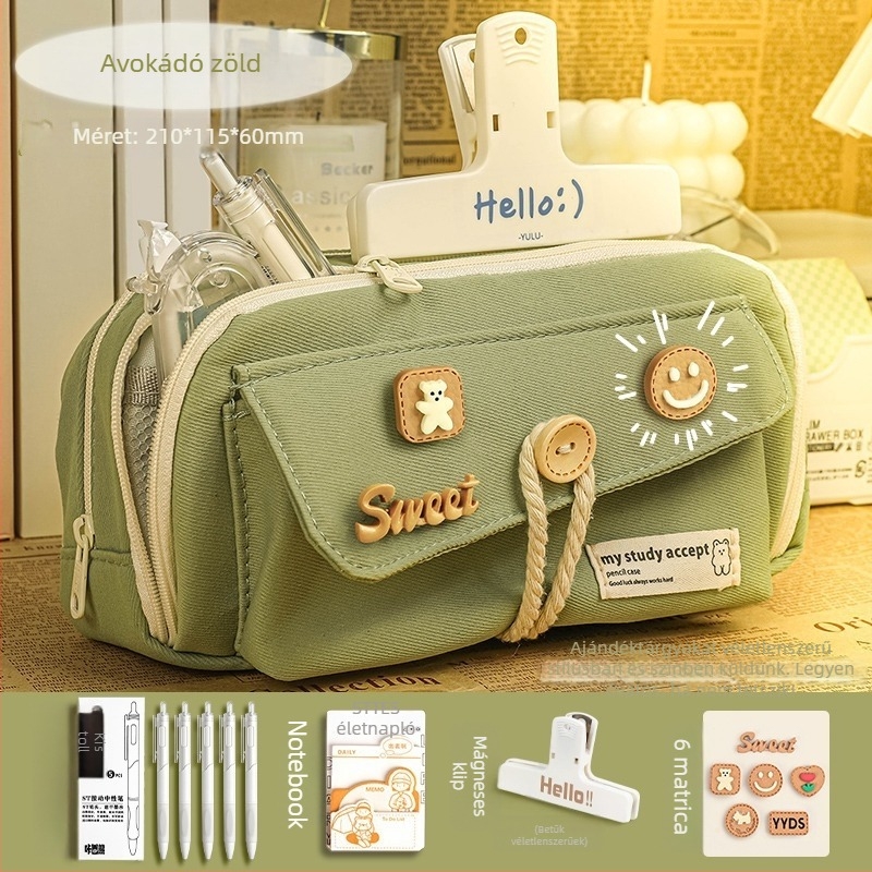 Ceruzatartó, japán stílusú kanvas, universal, 2024-es modell