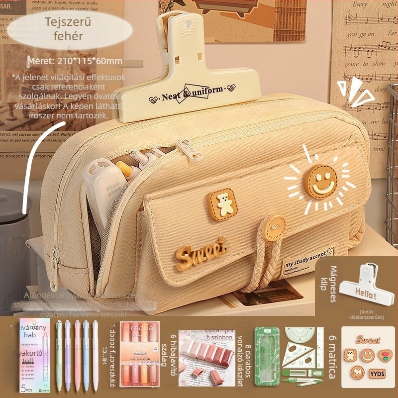 Ceruzatartó, japán stílusú kanvas, universal, 2024-es modell