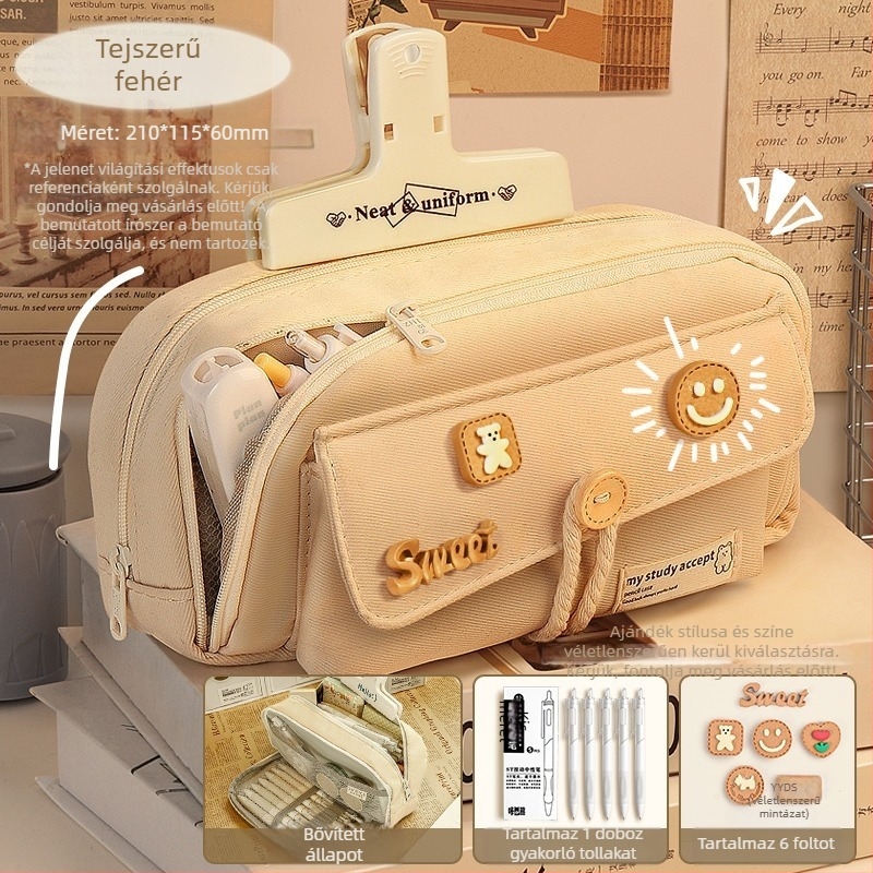 Ceruzatartó, japán stílusú kanvas, universal, 2024-es modell