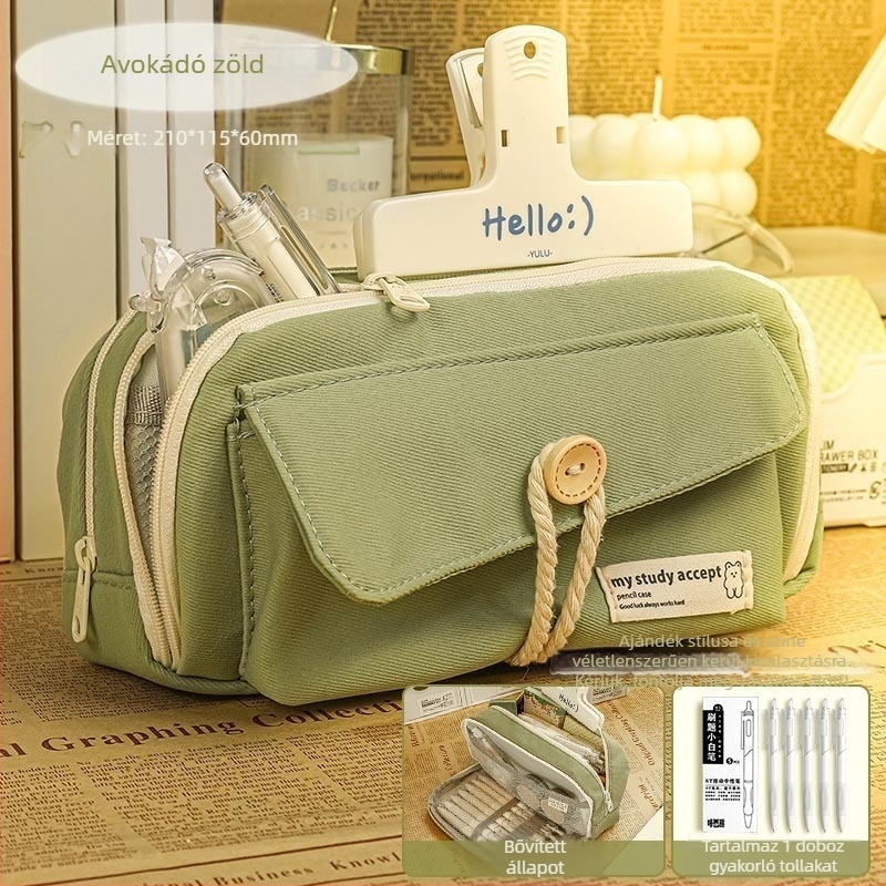 Ceruzatartó, japán stílusú kanvas, universal, 2024-es modell