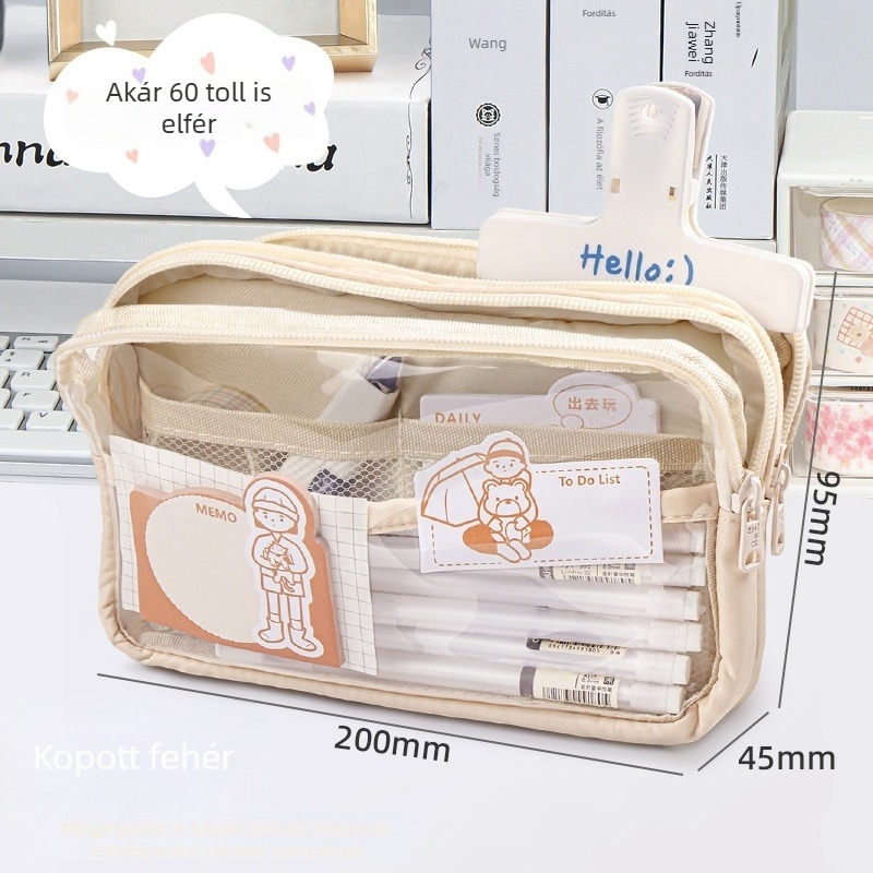 Ceruzatartó, japán stílusú kanvas, universal, 2024-es modell