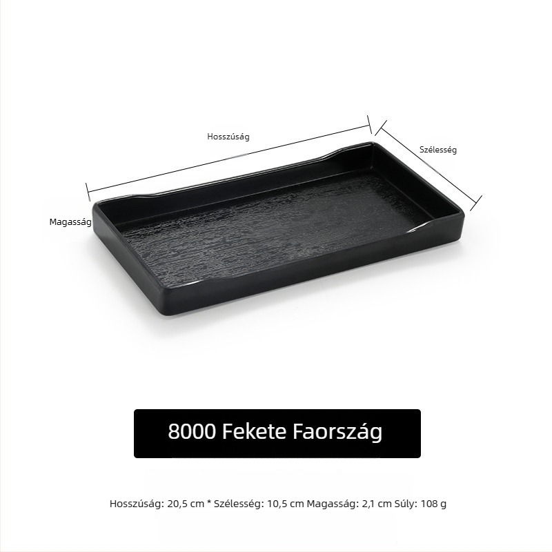 Melamin sekély lapos tál, minta egységes, stílus modern minimalizmus, felület mázas
