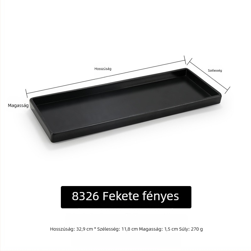 Melamin sekély lapos tál, minta egységes, stílus modern minimalizmus, felület mázas