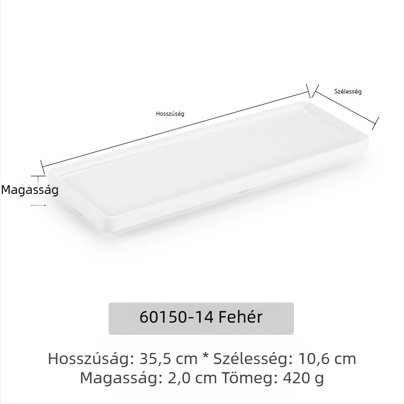 Melamin sekély lapos tál, minta egységes, stílus modern minimalizmus, felület mázas