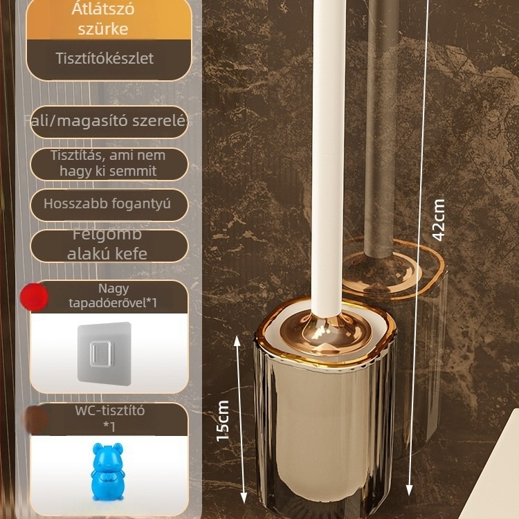 Fali WC-kefe hosszú nyéllel, műanyagból, tömeg 0,39 kg, 1 darab