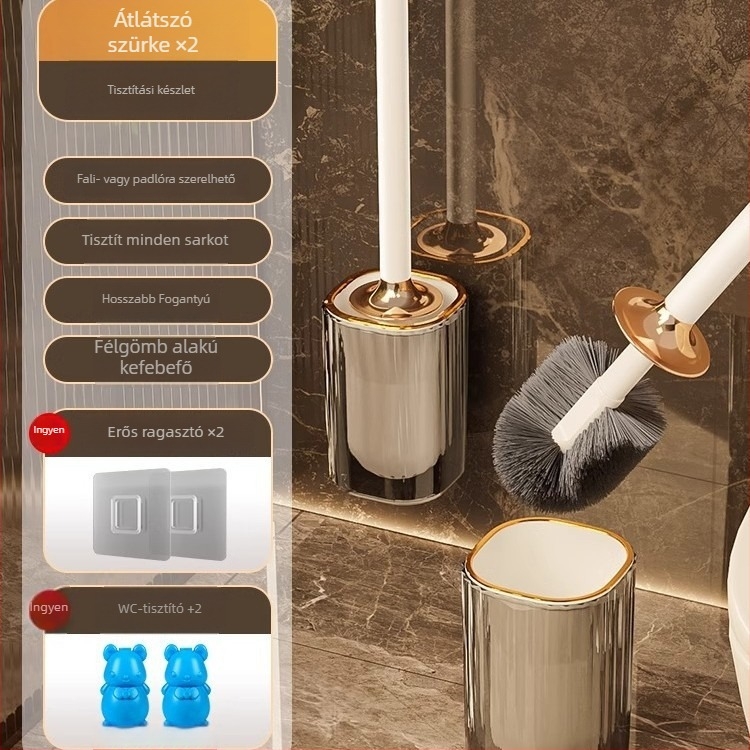 Fali WC-kefe hosszú nyéllel, műanyagból, tömeg 0,39 kg, 1 darab