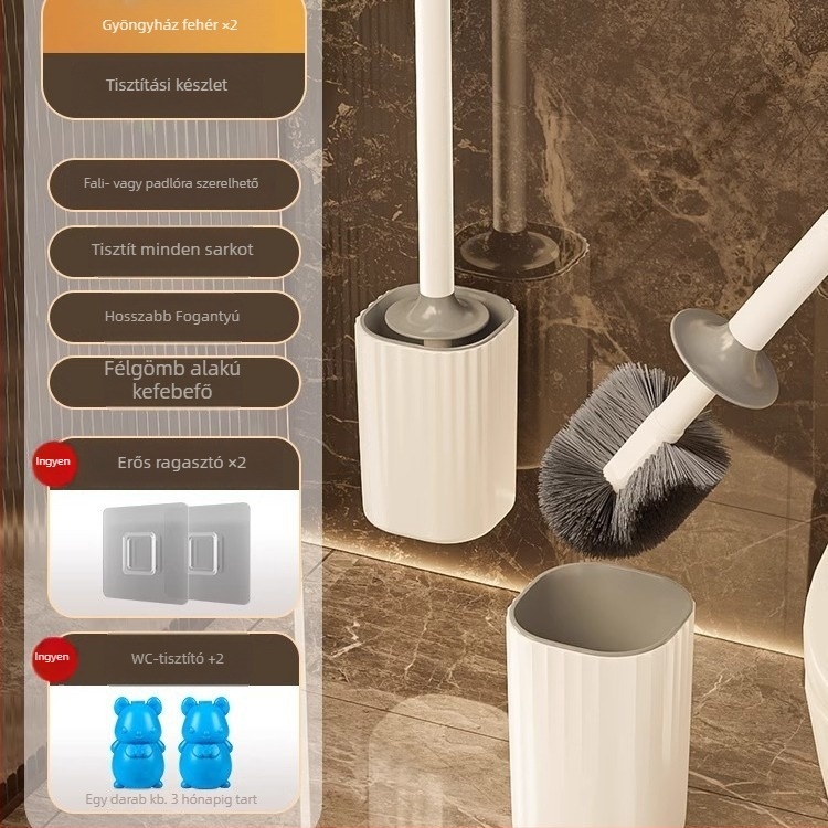 Fali WC-kefe hosszú nyéllel, műanyagból, tömeg 0,39 kg, 1 darab