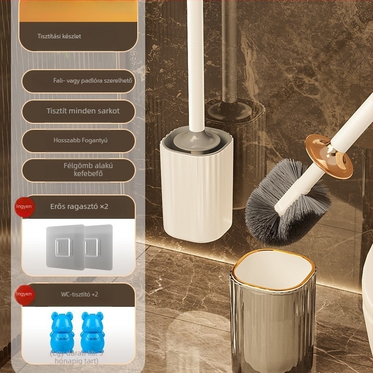 Fali WC-kefe hosszú nyéllel, műanyagból, tömeg 0,39 kg, 1 darab