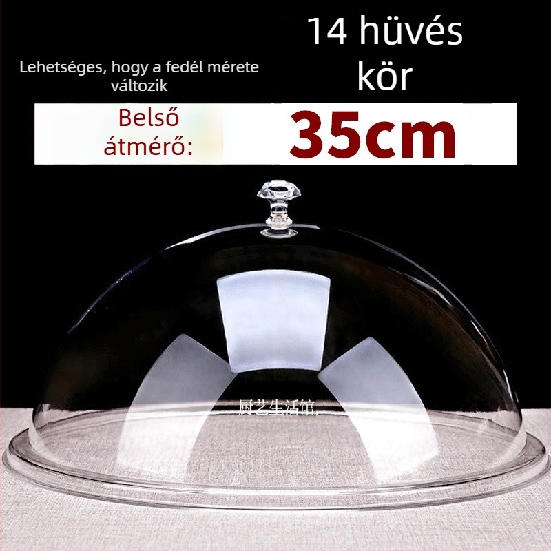 Kerek műanyag ételfedő, egyszerű stílus, Kód Cy