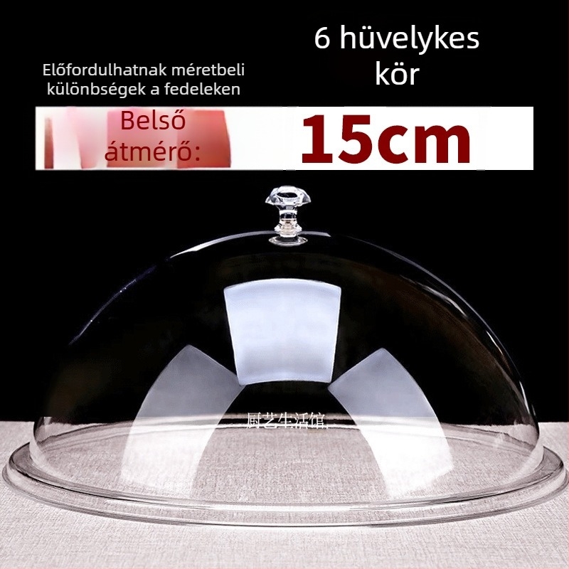 Kerek műanyag ételfedő, egyszerű stílus, Kód Cy