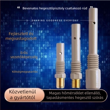 Gázvédett hegesztő kiegészítő – bevonatos csatlakozó rúd, sárgaréz, 200A/350A/500A