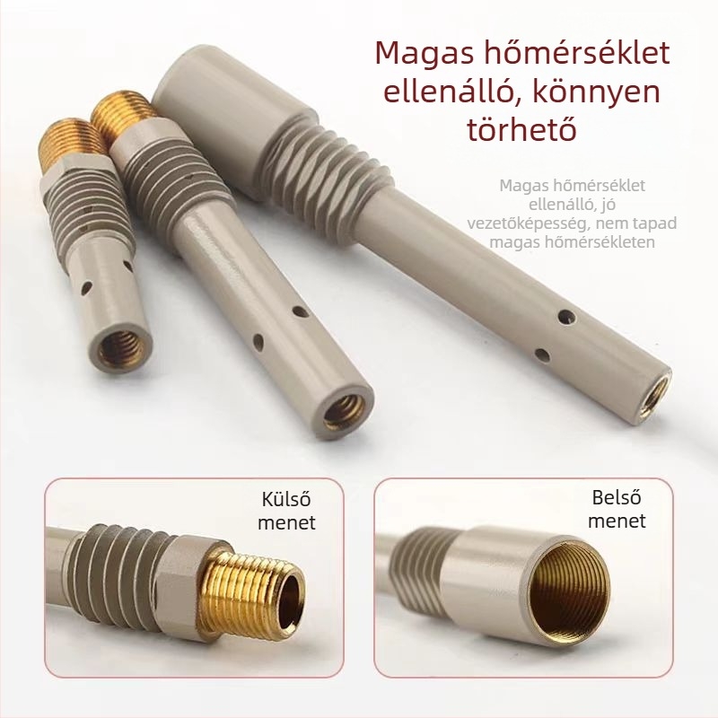 Gázvédett hegesztő kiegészítő – bevonatos csatlakozó rúd, sárgaréz, 200A/350A/500A