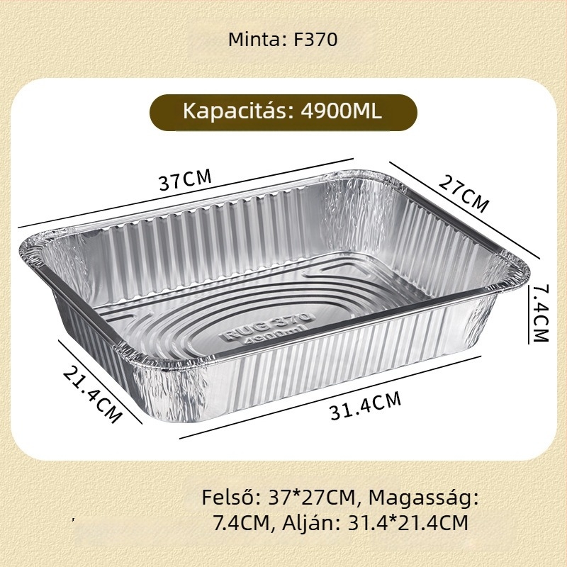 Egyszer használatos grillszett alumíniumfóliából - kültéri, hordozható, Gold Profit, Eredet Zhejiang, Mikrohullámú sütőben nem használható
