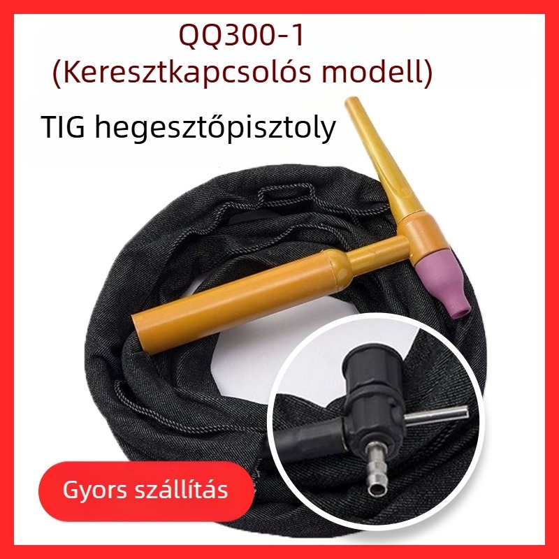 Argon ívhegesztő pisztoly készlet — 300A, réz test, mag átmérője 2,4 mm, 100–200 A, hossz testreszabható
