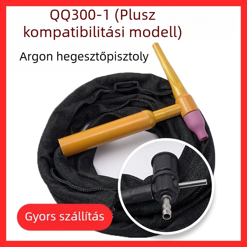 Argon ívhegesztő pisztoly készlet — 300A, réz test, mag átmérője 2,4 mm, 100–200 A, hossz testreszabható