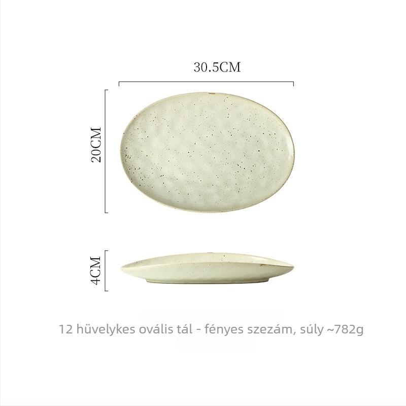 Porcelán tál, szabálytalan alak, japán stílusú, aláglazúr felület, mikrohullámú sütőben használható