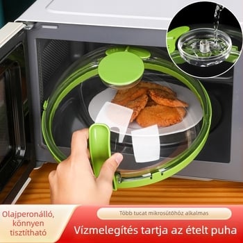 Mikrohullámú sütő fröccsenés elleni fedél (Anyag: műanyag; Márka: Dujia; Országos gyártási engedély száma: Zhe XK16-204-01813; Importált: Nem; Kereskedelmi határokon át kizárólagos ellátás: Igen)