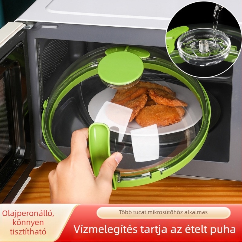 Mikrohullámú sütő fröccsenés elleni fedél (Anyag: műanyag; Márka: Dujia; Országos gyártási engedély száma: Zhe XK16-204-01813; Importált: Nem; Kereskedelmi határokon át kizárólagos ellátás: Igen)