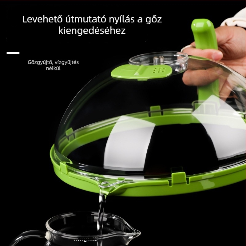 Mikrohullámú sütő fröccsenés elleni fedél (Anyag: műanyag; Márka: Dujia; Országos gyártási engedély száma: Zhe XK16-204-01813; Importált: Nem; Kereskedelmi határokon át kizárólagos ellátás: Igen)