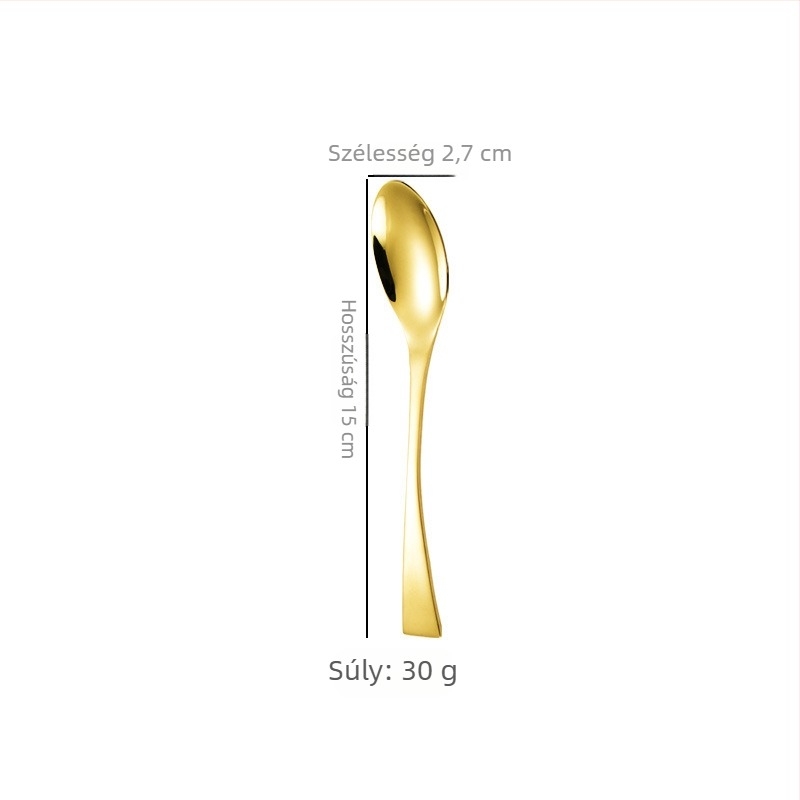 Japán stílusú vintage nyugati evőeszköz készlet, 201-es rozsdamentes acélból, matt felület, tartalmaz steak kést, villát, kanalat, kávéskanalat és gyümölcs villát