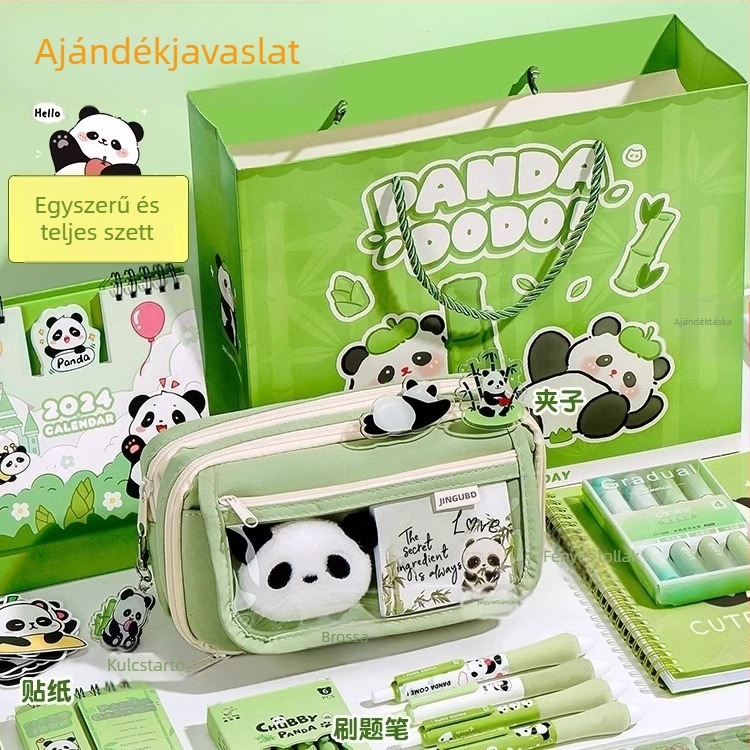 Panda tolltartó, nagy kapacitású, Oxford anyag, koreai stílus, uniszex