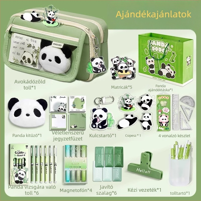 Panda tolltartó, nagy kapacitású, Oxford anyag, koreai stílus, uniszex