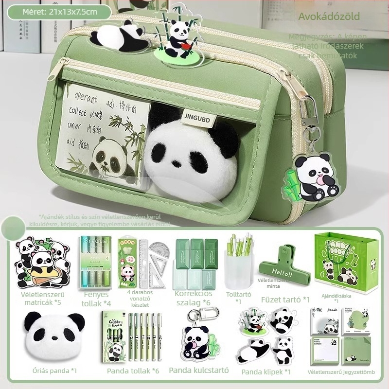Panda tolltartó, nagy kapacitású, Oxford anyag, koreai stílus, uniszex