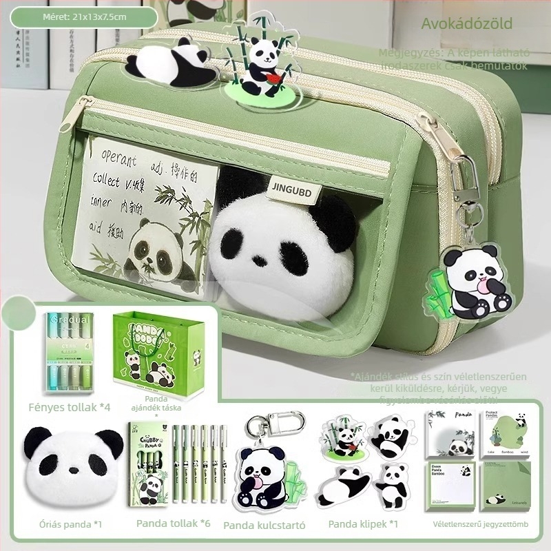 Panda tolltartó, nagy kapacitású, Oxford anyag, koreai stílus, uniszex