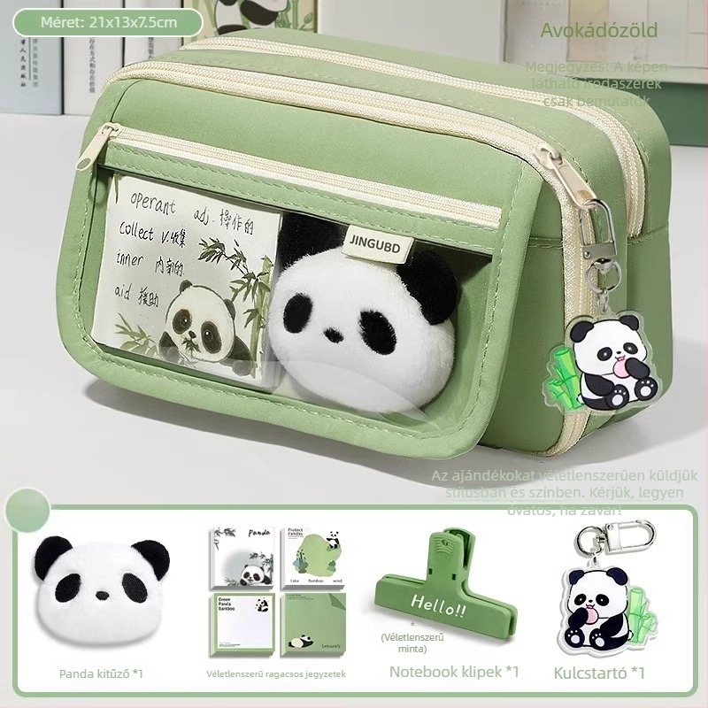 Panda tolltartó, nagy kapacitású, Oxford anyag, koreai stílus, uniszex