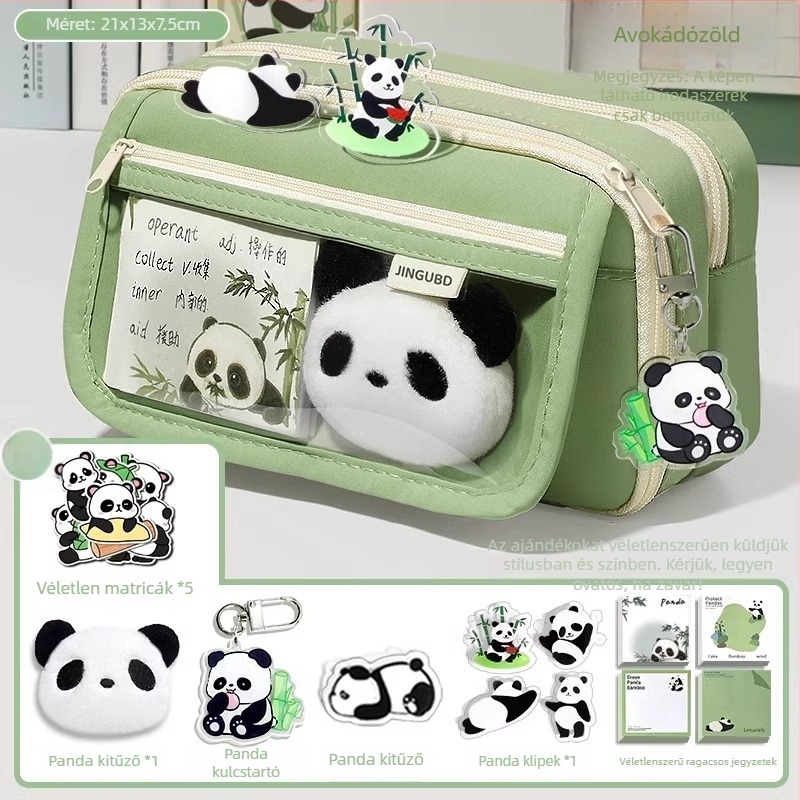 Panda tolltartó, nagy kapacitású, Oxford anyag, koreai stílus, uniszex