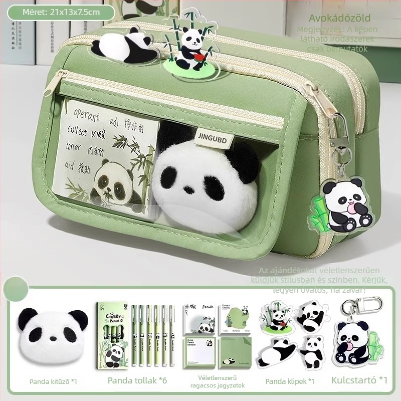 Panda tolltartó, nagy kapacitású, Oxford anyag, koreai stílus, uniszex