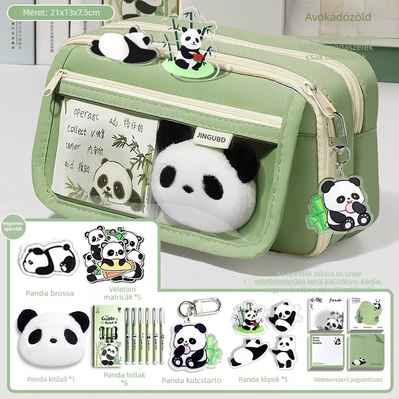 Panda tolltartó, nagy kapacitású, Oxford anyag, koreai stílus, uniszex
