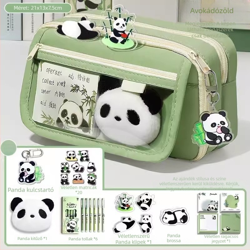 Panda tolltartó, nagy kapacitású, Oxford anyag, koreai stílus, uniszex