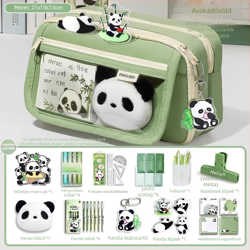Panda tolltartó, nagy kapacitású, Oxford anyag, koreai stílus, uniszex