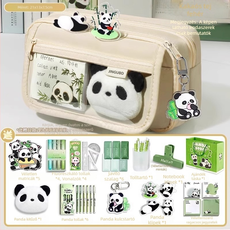Panda tolltartó, nagy kapacitású, Oxford anyag, koreai stílus, uniszex