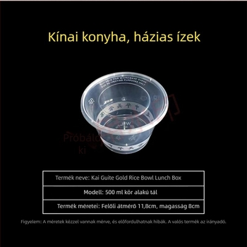 Egyszer használatos PP ebédes doboz négy–hat rekesz, modern minimalista stílus, nem biológiailag lebomló